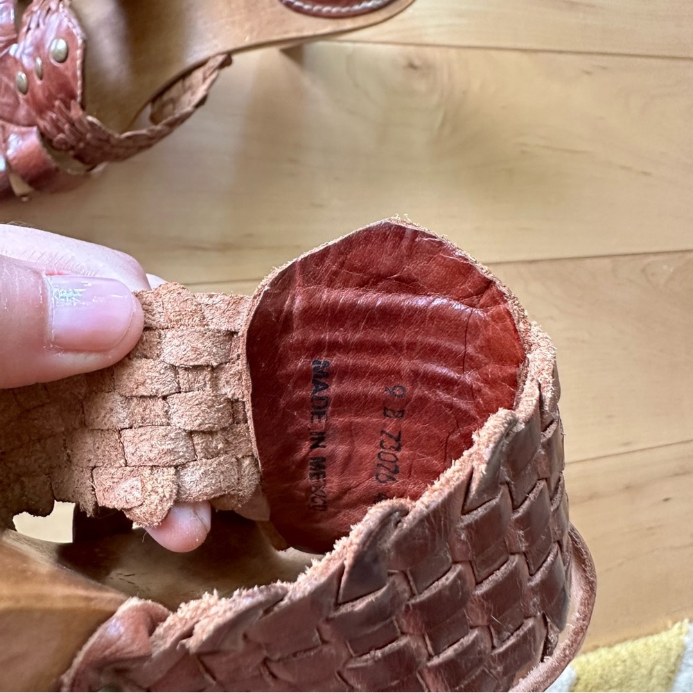Frye Wooden Slip-on Leather Heels - Picture 4 of 6
